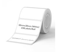 NIIMBOT Label Tape Compatible for NIIMBOT B1/B21/B3S Label Printer, Self-Adhesive Label Sticker 1.97" x 1.18" (50×30 mm) 230 Labels/Roll, Black on White, Labeling Replacement