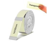 NIIMBOT Label Tape for D110/D101/D11, Self-Adhesive Label Sticker Roll, Black on Clear Yellow,14mm x 30mm (0.55" x 1.18") 195 Labels/Roll