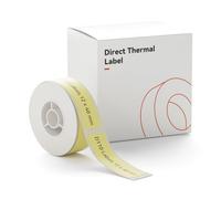 NIIMBOT Label Tape for D110/D11/D101, Black on Bright Yellow Sticker Thermal Paper, Self-Adhesive Label Tape, 12 x 40 mm (0.47 x 1.57 Inch) 160 Tapes/Roll