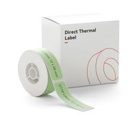 NIIMBOT Label Tape for D110/D11/D101, Black on Green Sticker Thermal Paper, Self-Adhesive Label Tape, 12 x 40 mm (0.47 x 1.57 Inch) 160 Tapes/Roll