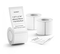NIIMBOT Labels for B1 B21 B3S Label Maker, 1.57'' x 2.36'' (40x70mm) Printer Labels, Stickers for Jars, Waterproof, Oil-Proof Personalized Editable Labels for Home/School/Office, 3 Rolls