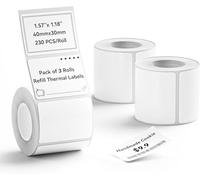 NIIMBOT Labels for B1 B21 B3S Label Maker, 1.57'' x1.18'' (40x30mm) Printer Labels, Stickers for Jars, Waterproof, Oil-Proof Personalized Editable Labels for Home/School/Office, 3 Rolls