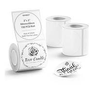 NIIMBOT Labels for B1 B21 B3S Label Maker, 2'' x 2'' (50x50mm) Self Adhesive Removable Stickers, Waterproof, Oil-Proof Personalized Editable Labels for Home/School/Office, 3 Roll