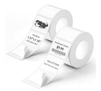 NIIMBOT Labels for B21/B1/B2 Pro, Red & Black Thermal Labels, Self-Adhesive Sticker Tape for Clothing Tags, Warning Signs & Name Tags
