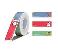 NIIMBOT Labels for D11/D110/D101 Label Maker, Printer Labels 0.55'' x 1.97''(14x50mm), Waterproof, Oil-Proof Sticker Labels, 1 Roll of 130 Name Tag Stickers (Christmas)