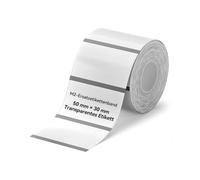 NIIMBOT M2/M3 Thermal Transfer Labels, 1.97''×1.18'', Clear | 225 Tapes/Roll, Only for M2/M3 Label Maker, Waterproof Oil-Proof, Low and High-Temperature Resistance for Office Organization