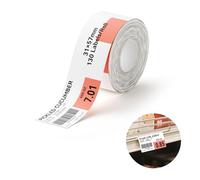 NIIMBOT M2 Thermal Transfer Label Roll 31x57mm (1.22''x2.24'') 130 Labels/Roll,Only for M2 Label Maker, PET Material,Waterproof and High-Temperature Resistance,Long Storage Time,ShelfTag