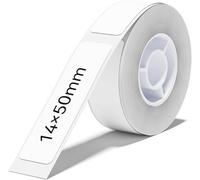 NIIMBOT N1 Label Maker Tape, Waterproof and High Temperature Resistance Label Paper Replacement, White Stickers 0.55"x1.97"(14x50mm) for Home Office Organization and Barcode