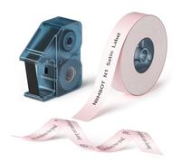 NIIMBOT Ribbon Labels 14mm Wide-5.1m Long,Only for N1 Label Maker,Durable Soft Material,Waterproof and Wear-Resistance, Long Storage Time,Pink Ribbon