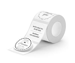 NIIMBOT Round Labels for B21/B1/B3S Label Printers, Thermal Stickers 2 "X2(50x50mm), 1 Roll with 150 Labels