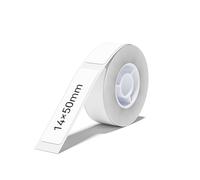 NIIMBOT Thermal Transfer Labels 0.55''x1.97'', Only for B18 Label Maker, Durable PET Material, Waterproof and High-Temperature Resistance, Long Storage Time, White(14x50mm-125)