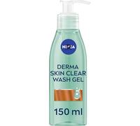 NIIVEA Derma Skin Clear Wash Gel (150ml), Deep Cleansing Salicylic Acid Face Wash Enriched with Niacinamide to Cleanse Pores and Remove Impurities, For Blemish-Prone Skin