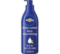 NIIVEA Rich Nourishing Body Lotion Dry Skin 400ml, Rich 72H Hydration NIIVEA Moisturiser for Dry Skin Made with Deep Moisture Serum and Almond Oil, Intensive Hydration NIIVEA Body Lotion