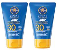 NIIVEA SUN Protect & Moisture Sun Cream SPF 30 50ml - Water-Resistant Sunscreen, Pocket-Sized Sun Cream Providing Instant and Effective UVA + UVB Protection (Pack of 2)