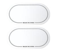 Niiyen 2pcs Eardrum Patch, PET Wear-resistant Eardrum Patch Cover for Exercise Performance, Wide Application for Stage Performance (Double Pedal White)