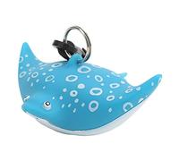 Niiyen Cartoon Fish Scuba Dive Mouthpiece Dustproof Cover, Second Stage Regulator Holder with Clip (Blue dot ray)
