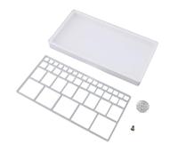 Niiyen Watch Parts Storage Box, Compartment Storage Box, Divided Storage Precise Parts Watch Movement Dial Tray with Cover