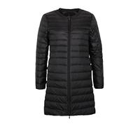 Niiyyjj Autumn Collarless Woman Ultra Light Duck Down Coat Zipper Long Liner Portable Jackets Black Xxl