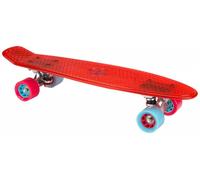 Nijdam TRS plastic skateboard, Transparent / Light Blue / Fuchsia, One Size / 22