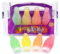 Nik-L-Nip Original Juice in Wax Bottles (39g) - 4 pack - 16ml - TIK TOK Challenge - These little mini drinks are filled with tasty liquid candy