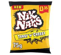 Nik Naks Knobbly Corn Crisps - Bulk Full Box, Perfect For Lunchbox Treat, Parties School, Office (20 Bags x 75g, Tangy N Cheesy)