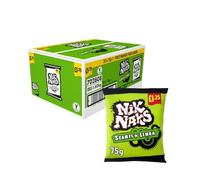 Nik Naks Knobbly Corn Crisps - Bulk Full Box, Perfect For Lunchbox Treat, Parties School, Office (20 Bags x 75g, Scampi N Lemon)