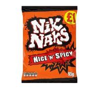 Nik Naks Nice 'N' Spicy Flavour 95g (Pack of 12 x 95g)
