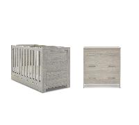 Nika 2 Piece Room Set & Under Drawer - Grey Wash