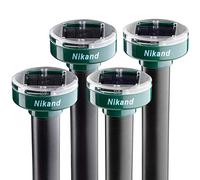 NIKAND Gopher Repellent Ultrasonic Solar Powered - Mole Repellent Stakes Outdoor Pet Safe - Groundhog Repeller Snake Rodent Gopher Spikes Chaser - Sonic Mole Deterrent Devices (4)