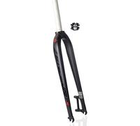 NIKANXIA Rigid MTB fork compatible with 26/27.5/29 inches, 1 1/8 inch threadless straight steerer, lightweight aluminum front fork with quick release & disc brake mount(A)
