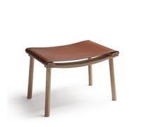 Nikari December Ottoman Oiled Oak/Cognac Leather