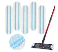 NikBerry 5 Pack Replacement Mop Pads Compatible with Vileda H2pro Flat Mop System, Reusable Super Absorbent Microfiber Mopping Head Mop Refills - Suitable for Various Floor