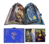 NIKCORP - Puzzle Mat 1000 Pieces, Folder Organiser, 20 Pockets, Blue beige