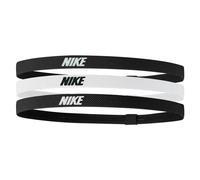 Nike 2.0 Elasticated Headband (Pack of 3) - Black/White - One Size - Black/White