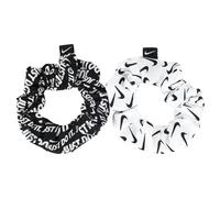 Nike 2.0 Hair Ties (Pack of 2) - White/Black - One Size - White/Black