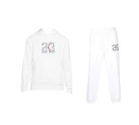 NIKE 2 Piece Jordan Air Jumpman DNA Men's Sportswear Hoodie Sweatshirt jogger top White Red Blue Cotton Men Size Large L
