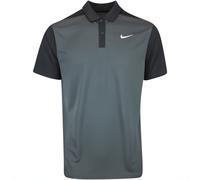 NIKE 2025 DRI-FIT VICTORY+ BLOCKED POLO SHIRT - ANTHRACITE / WITE - 2XL
