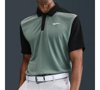 NIKE 2025 DRI-FIT VICTORY+ BLOCKED POLO SHIRT - CLAY GREEN / BLACK - L