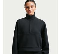 Nike 24.7 ImpossiblySoft Women's Dri-FIT Oversized 1/2-Zip Top - Black - Polyester/Modal/Cotton
