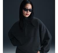 Nike 24.7 ImpossiblySoft Women's Dri-FIT Oversized 1/2-Zip Top - Black - Polyester/Modal/Cotton L (UK 16-18)