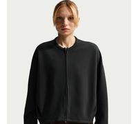 Nike 24.7 ImpossiblySoft Women's Dri-FIT Oversized Crew-Neck Full-Zip Top - Black - Polyester/Modal/Cotton XXL (UK 24-26)