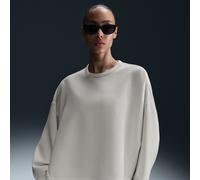 Nike 24.7 ImpossiblySoft Women's Dri-FIT Oversized Crew-Neck Top - Brown - Polyester/Modal/Cotton XXS