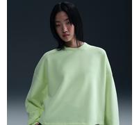 Nike 24.7 ImpossiblySoft Women's Dri-FIT Oversized Crew-Neck Top - Yellow - Polyester/Modal/Cotton L (UK 16-18)