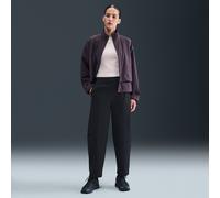 Nike 24.7 PerfectStretch Women's Dri-FIT High-Waisted Loose Barrel-Leg Trousers - Black - Polyester/Elastane L (UK 16-18)