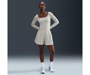 Nike 24.7 PerfectStretch Women's Dri-FIT High-Waisted Loose Pleated Shorts - Brown - Polyester/Elastane XL (UK 20-22)