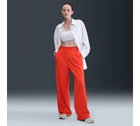 Nike 24.7 PerfectStretch Women's Dri-FIT High-Waisted Loose Wide-Leg Trousers - Red - Polyester/Elastane M (UK 12-14)