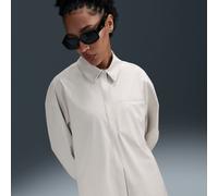Nike 24.7 PerfectStretch Women's Dri-FIT Oversized Long-Sleeve Top - Brown - Polyester/Elastane 3XL