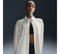 Nike 24.7 PerfectStretch Women's Dri-FIT Oversized Long-Sleeve Top - White - Polyester/Elastane S (UK 8-10)