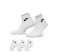 Nike 3 Pack Everyday Cotton Rich Ankle High Socks White