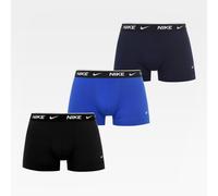 Nike 3 Pack Waistband Trunks - Blue M